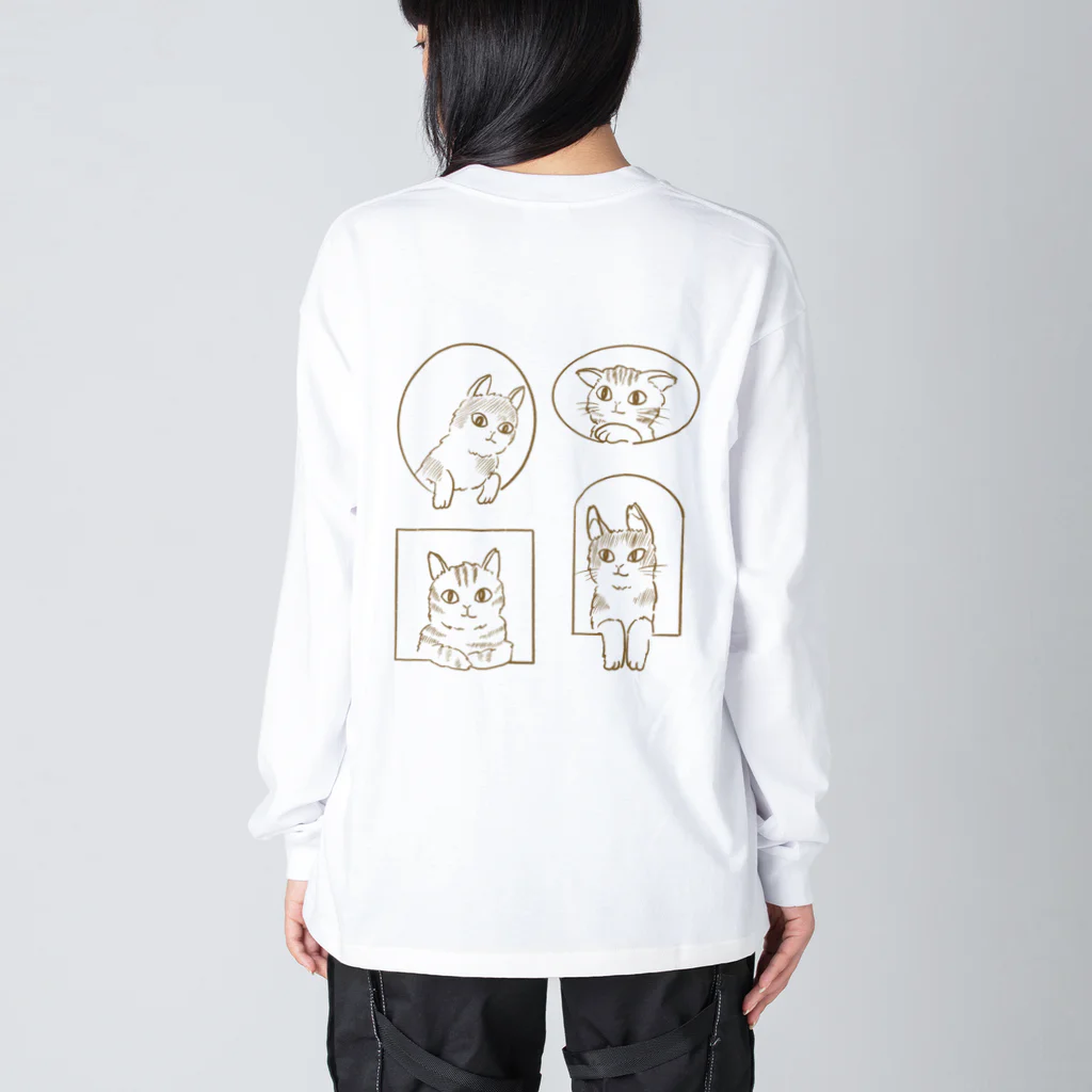 House Mountain Shopのneko ni naritai Big Long Sleeve T-Shirt