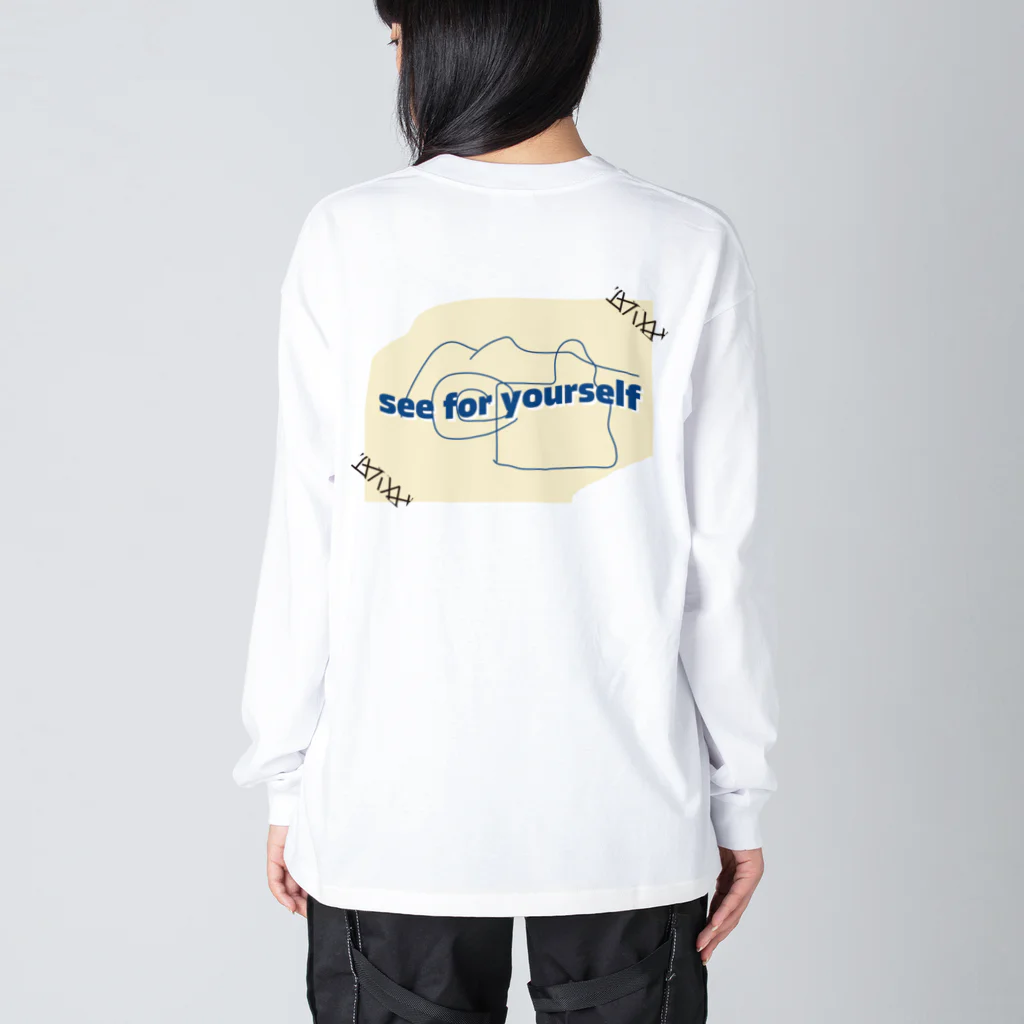 0012 AMKRのsee for yourself Big Long Sleeve T-Shirt