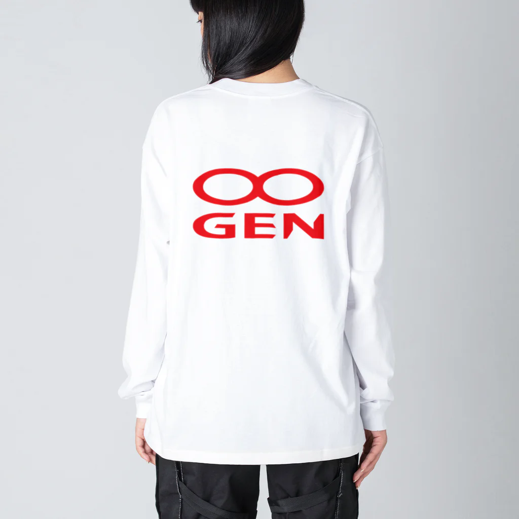 MUGENGEN (ムゲンゲン)のMUGENGEN logo long T-shirt ビッグシルエットロングスリーブTシャツ