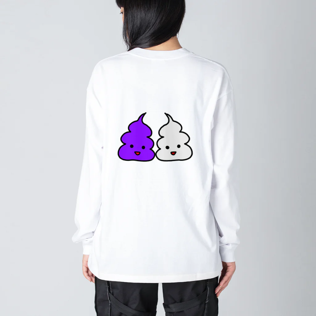 KブラザーズのLove or Poop うんちちゃん ビッグシルエットロングスリーブTシャツ