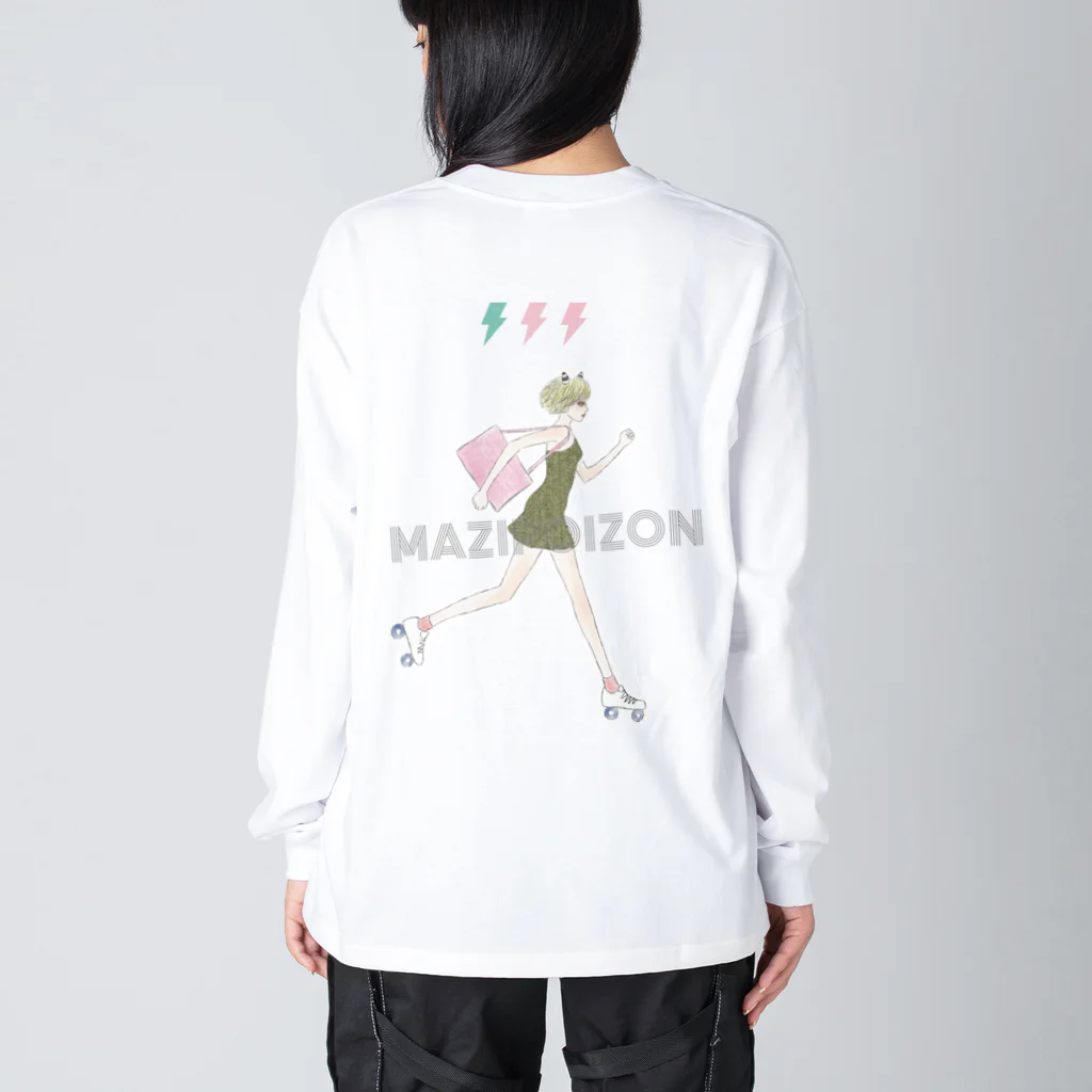 MAZI POISONのMAZI POISON T No.2 ビッグシルエットロングスリーブTシャツ