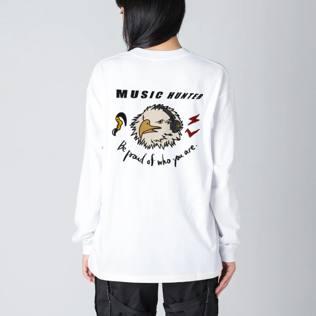 LAID_KUAのMUSIC HUNTER  ビッグシルエットロングスリーブTシャツ