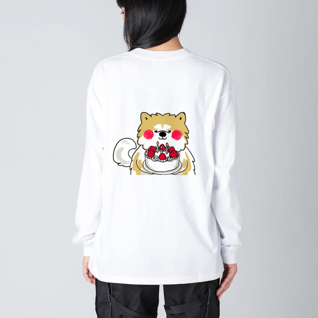 保護犬達の楽園オリジナルグッズのハッピー大吉くん ビッグシルエットロングスリーブTシャツ