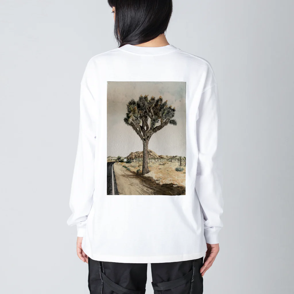 yukiiii1992のJoshuatreeart サボテン cactus ビッグシルエットロングスリーブTシャツ