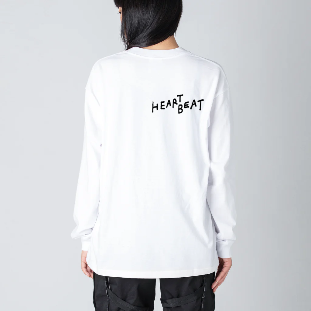 __HEARTBEAT__のSILK WORMロゴ Big Long Sleeve T-Shirt