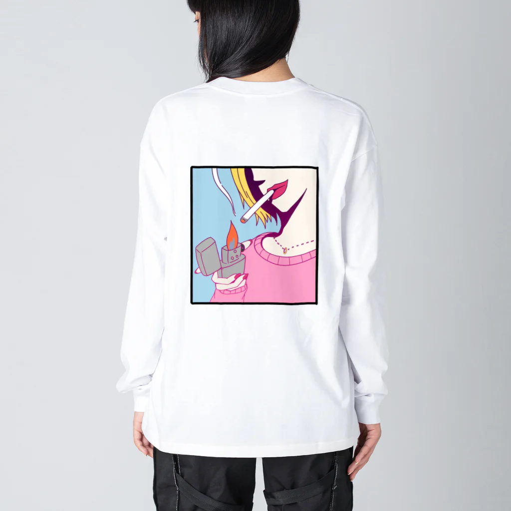 Hironoriのタバコちゃん Big Long Sleeve T-Shirt