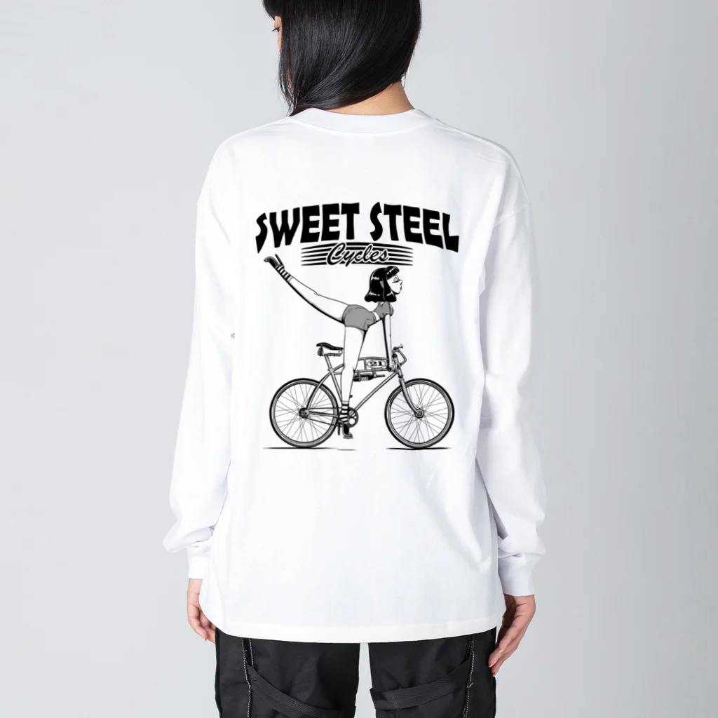 nidan-illustrationの"SWEET STEEL Cycles" #2 Big Long Sleeve T-Shirt