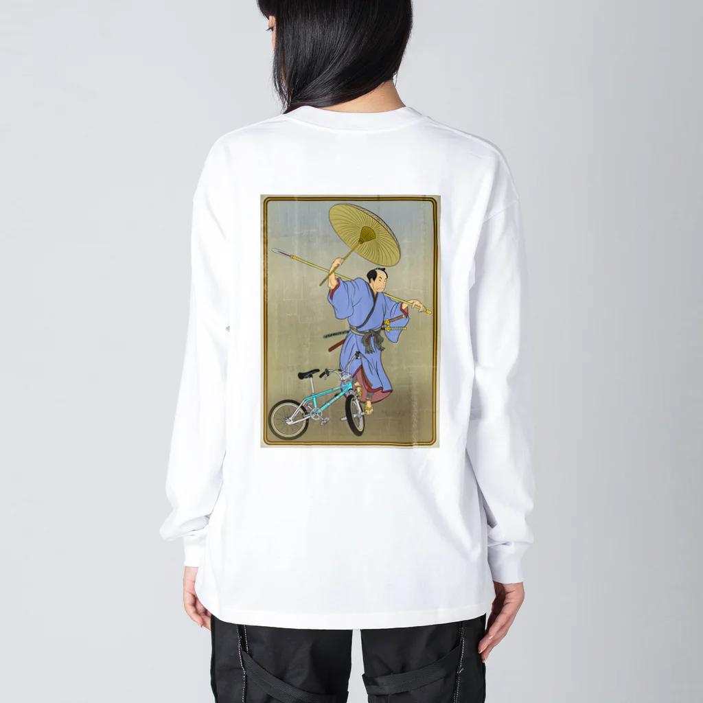 nidan-illustrationの"bmx samurai" #2 Big Long Sleeve T-Shirt