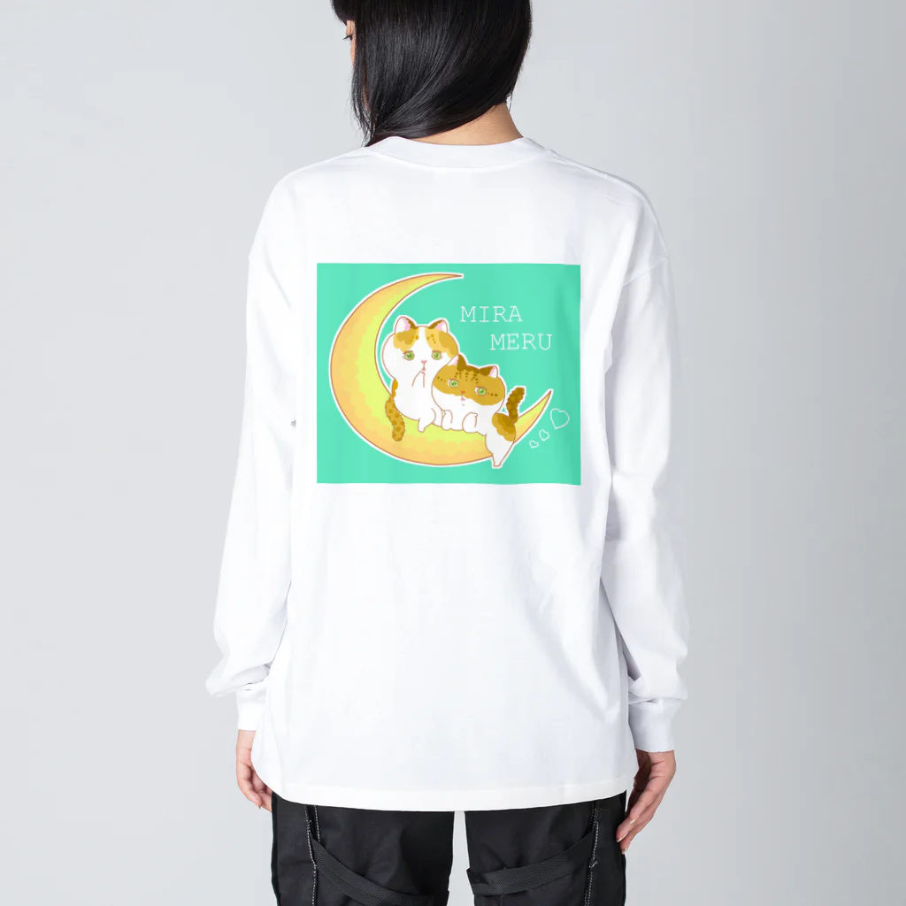 猫カフェラグドール（大阪難波）の夢かわミラメルGR ビッグシルエットロングスリーブTシャツ