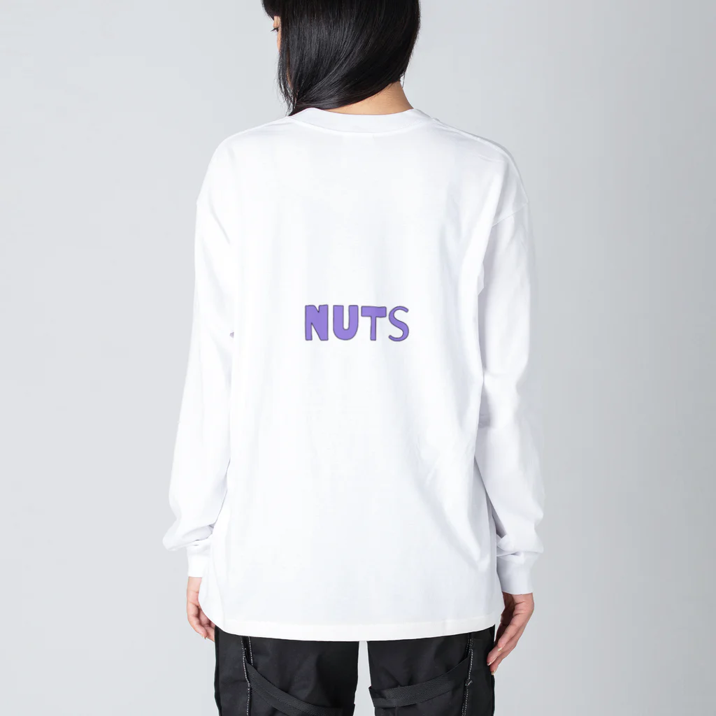 ill nutsのnuts 紫 ビッグシルエットロングスリーブTシャツ