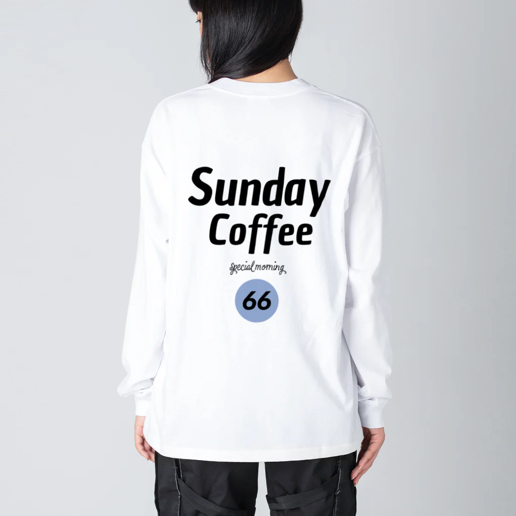 SUNDAY BROのSunday coffee ビッグシルエットロングスリーブTシャツ