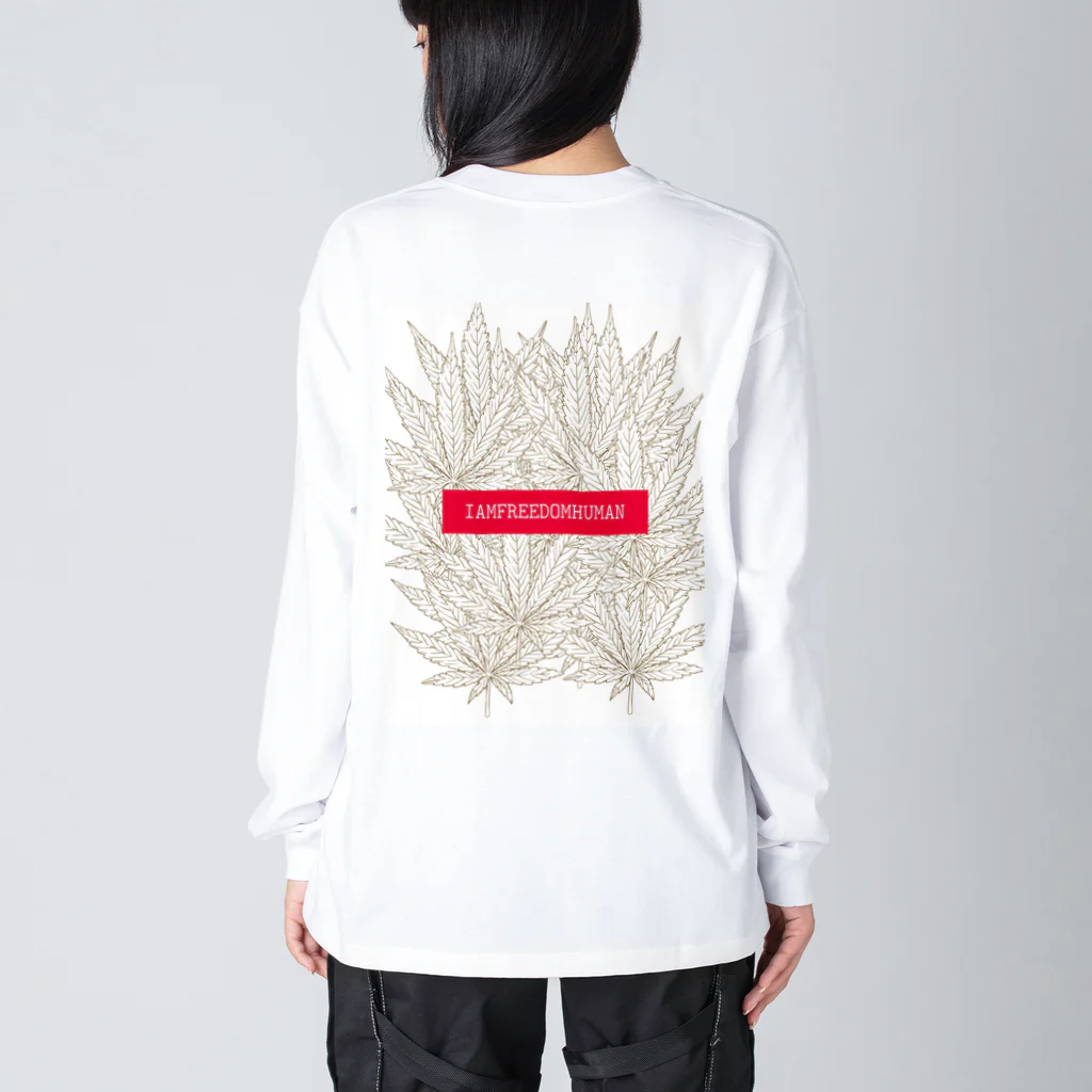 futureimaginationのCannabis　Tshirt Big Long Sleeve T-Shirt