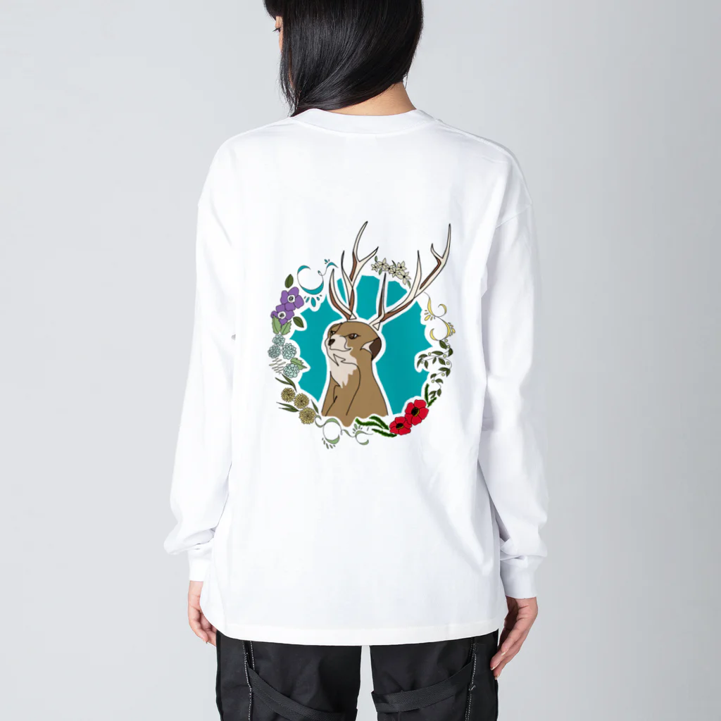 ミーアキャットと鹿と。のおすましｽﾀｲﾙの鹿さん？ Big Long Sleeve T-Shirt