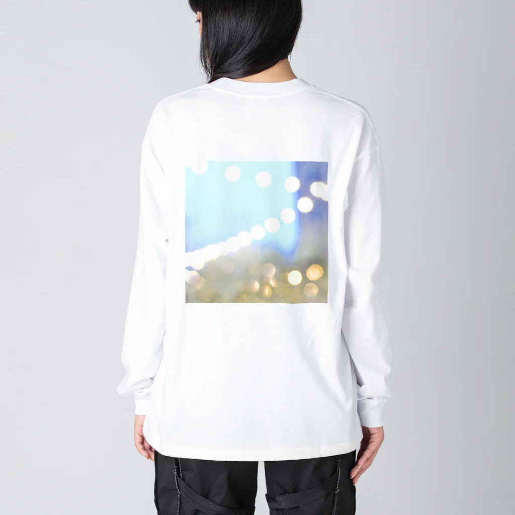 nanair_design (photo graphic)のRay series 01 光　ブルー　 Big Long Sleeve T-Shirt