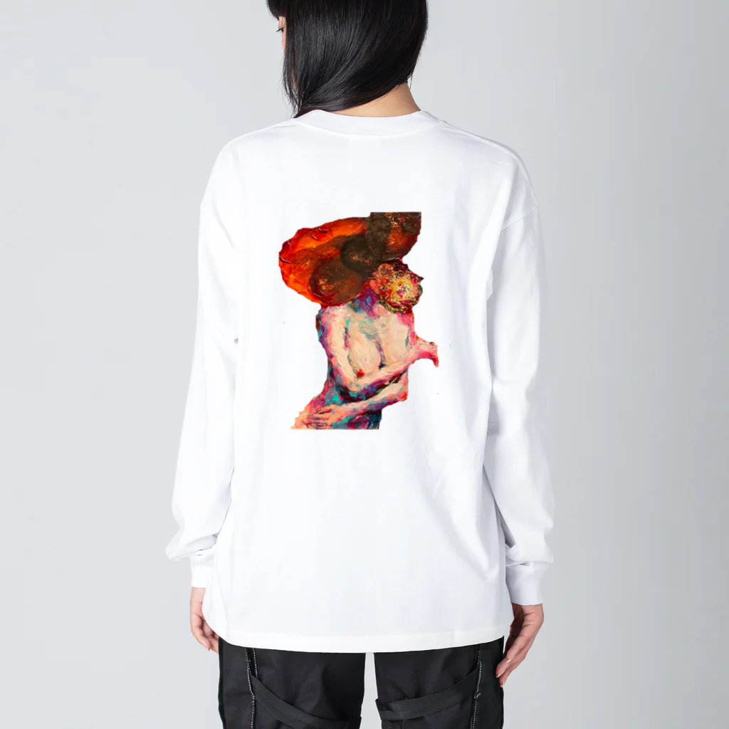 SumireKimuraのおんなはばけもの　バックプリント Big Long Sleeve T-Shirt