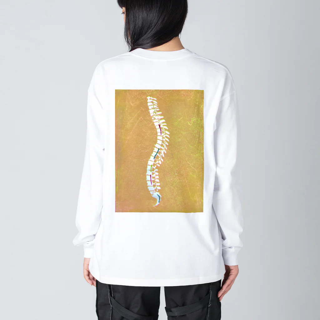 sakamoonの脊椎モチーフ Big Long Sleeve T-Shirt