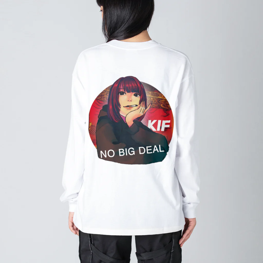 KIF カッコいい服のNO BIG DEAL ビッグシルエットロングスリーブTシャツ