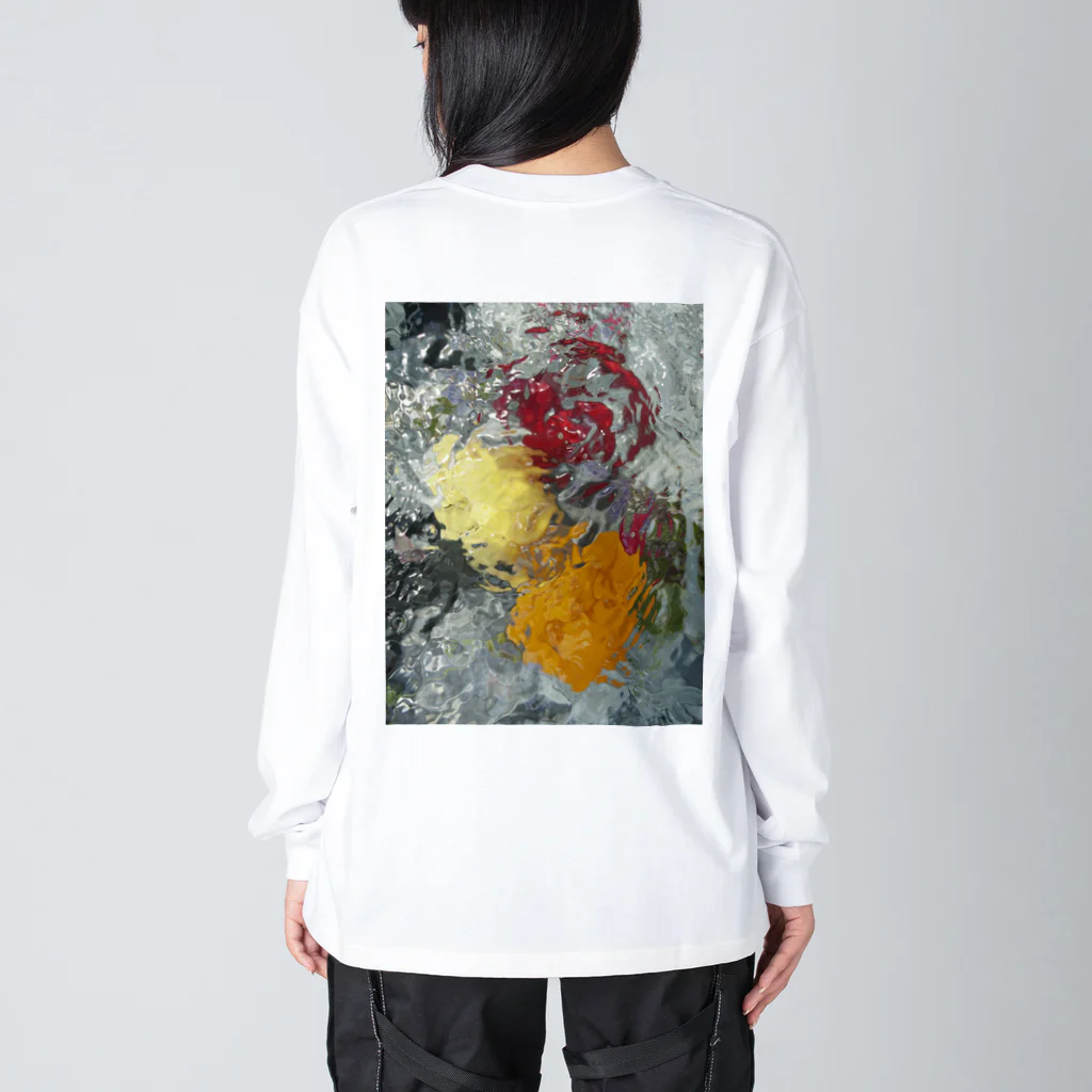 IKIMONOのInto the ocean #4 ビッグシルエットロングスリーブTシャツ