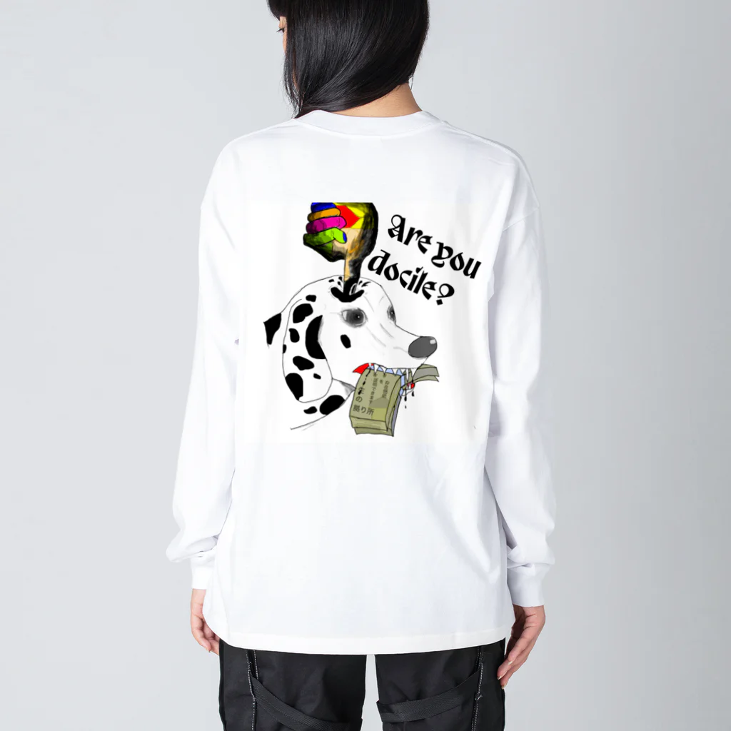 Taco Allergy のアンチ資本主義ダルメシアン ビッグシルエットロングスリーブTシャツ