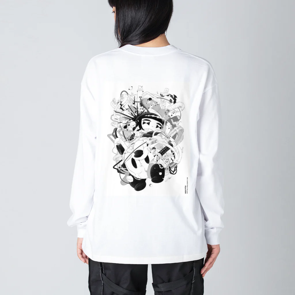 mob creche shop @ suzuriのAbyss BOM ビッグシルエットロングスリーブTシャツ