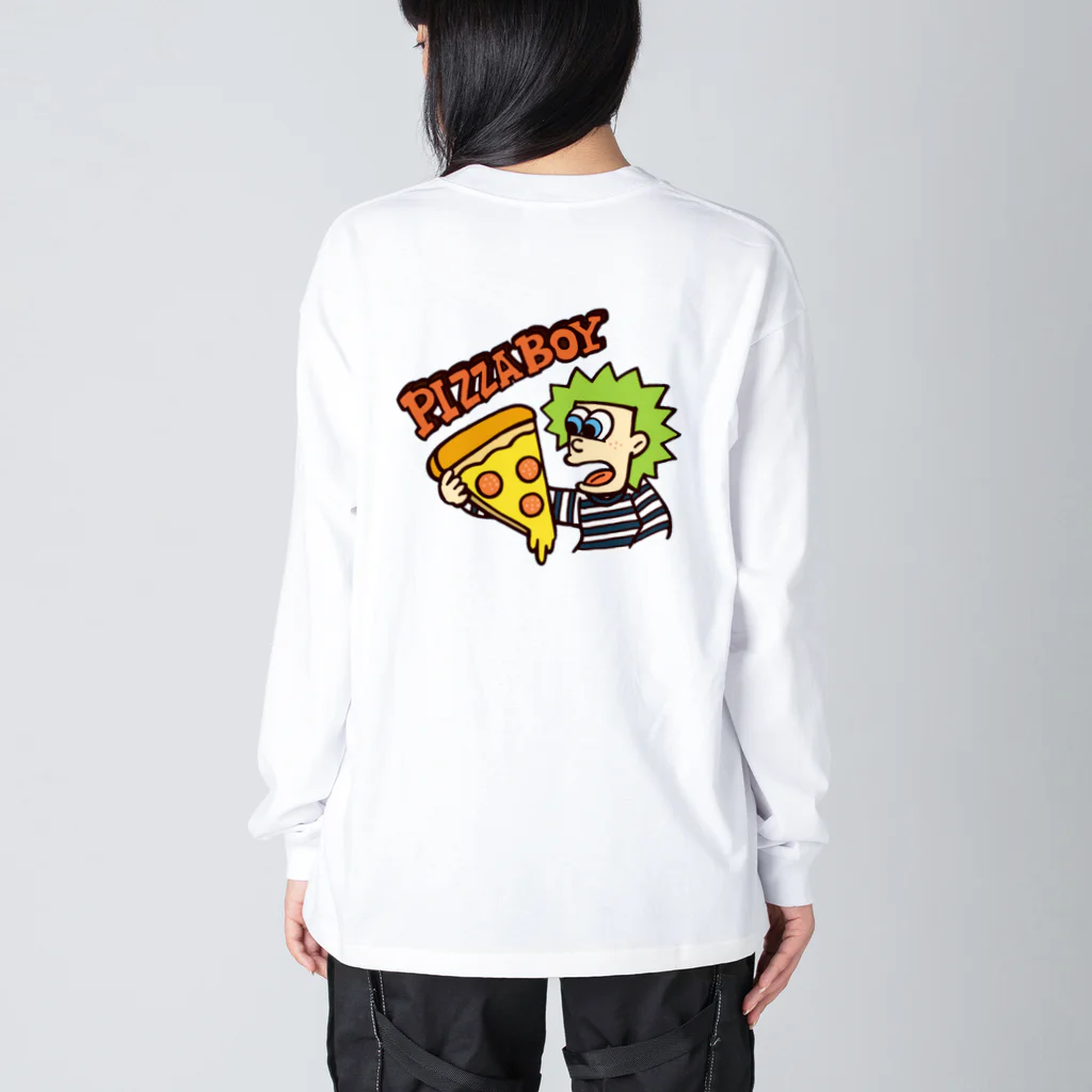 haruのPIZZA BOY Big Long Sleeve T-Shirt