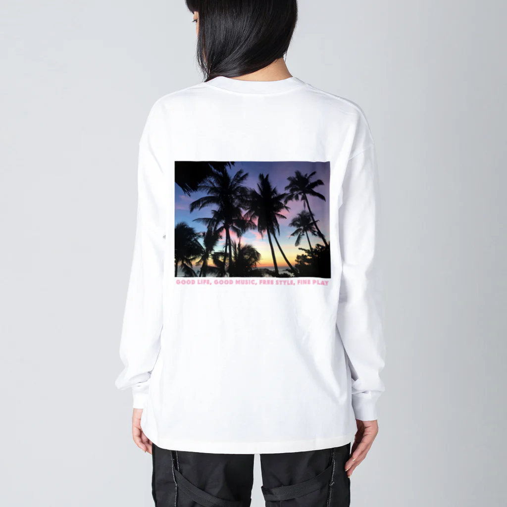 boracayjapan goods storeのボラカイビーチ Big Long Sleeve T-Shirt