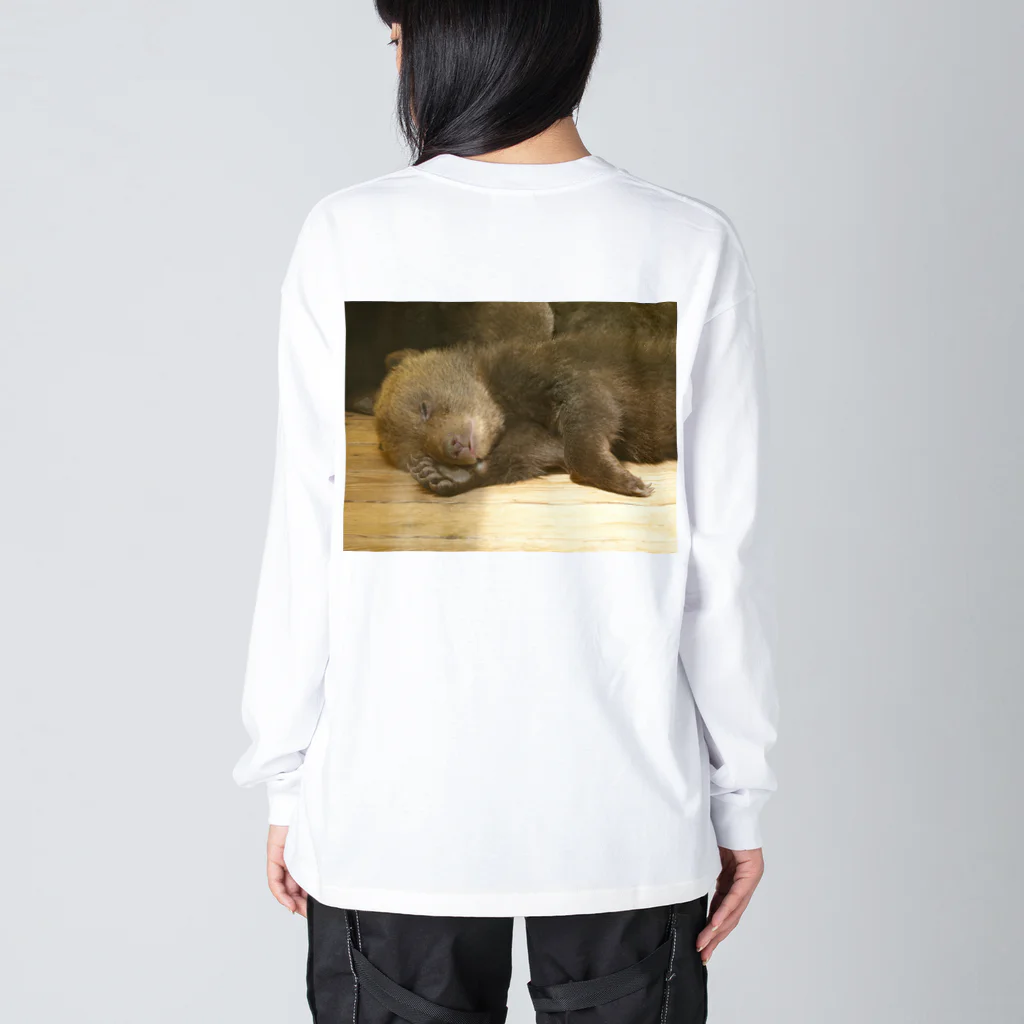 熊のお店の眠り子熊 Big Long Sleeve T-Shirt