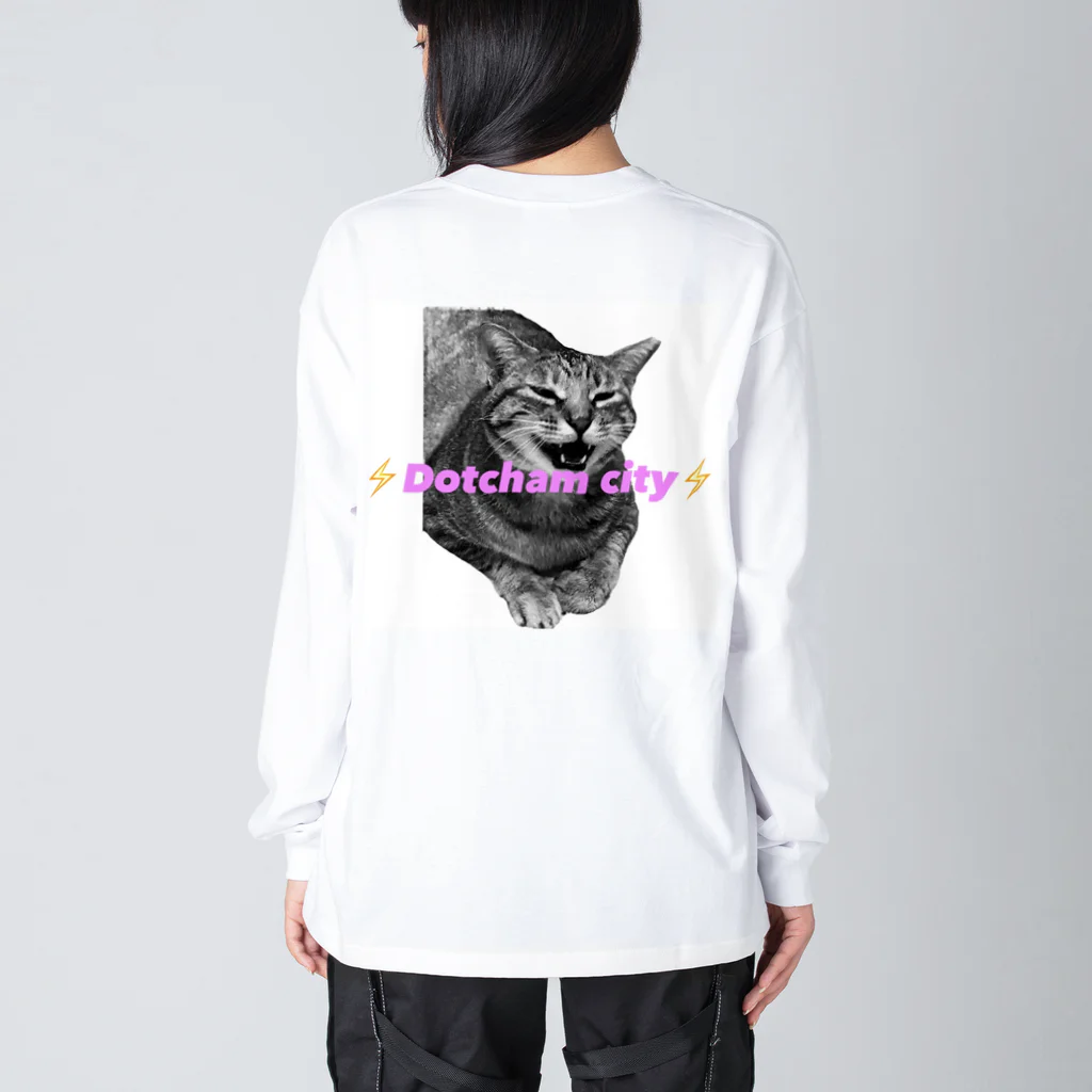 保護猫Dotcham City のDotcham city ビッグシルエットロングスリーブTシャツ