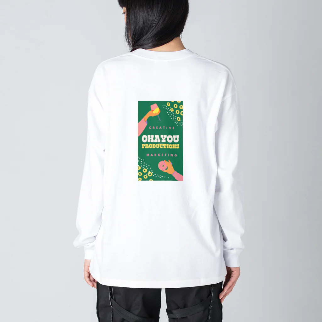 oyasumiのOHAYOU PRODUCTIONS Art jacket Big Long Sleeve T-Shirt