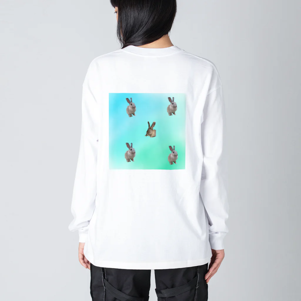 ふてくされうさぎ善のうさぎの善 Big Long Sleeve T-Shirt