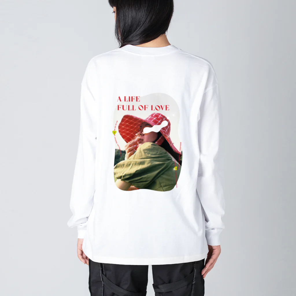 もちんやさんのAI no JIKAN ビッグシルエットロングスリーブTシャツ