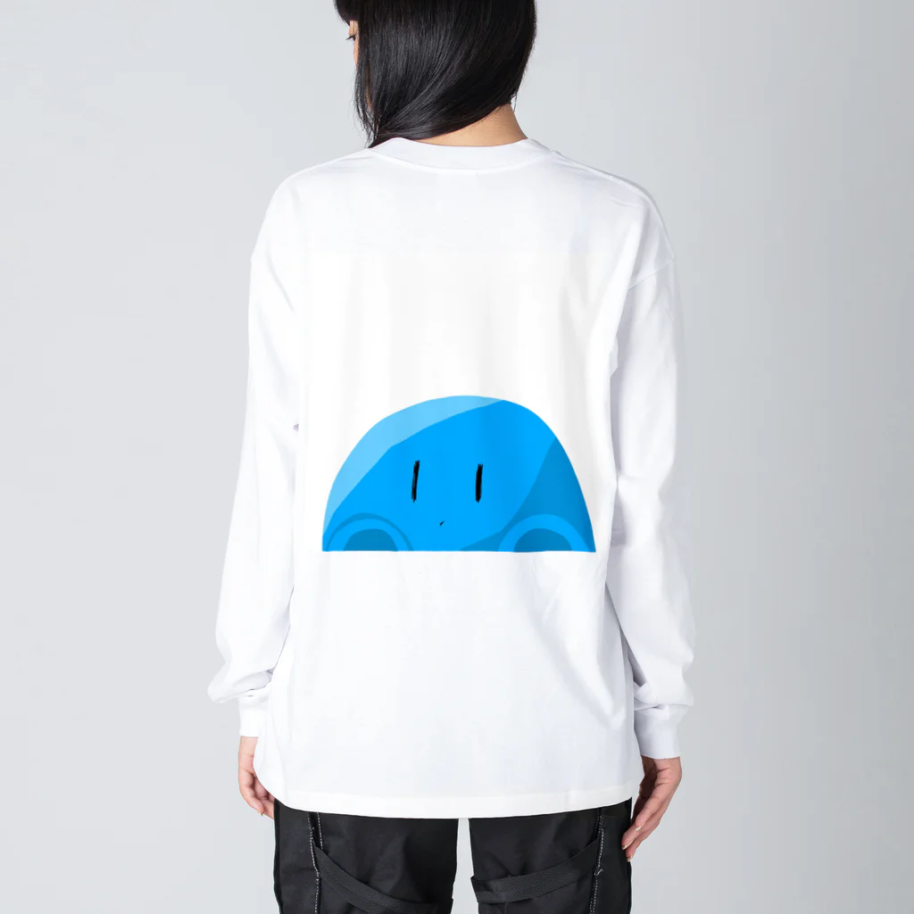 グッズ販売の魔物。の覗く魔物のスーパー販売物 Big Long Sleeve T-Shirt