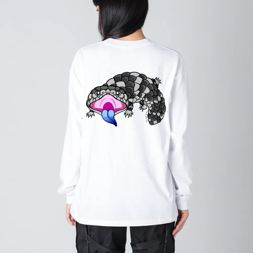 もむのふの爬虫類グッズやさんのマツカサトカゲちゃんバックプリント Big Long Sleeve T-Shirt