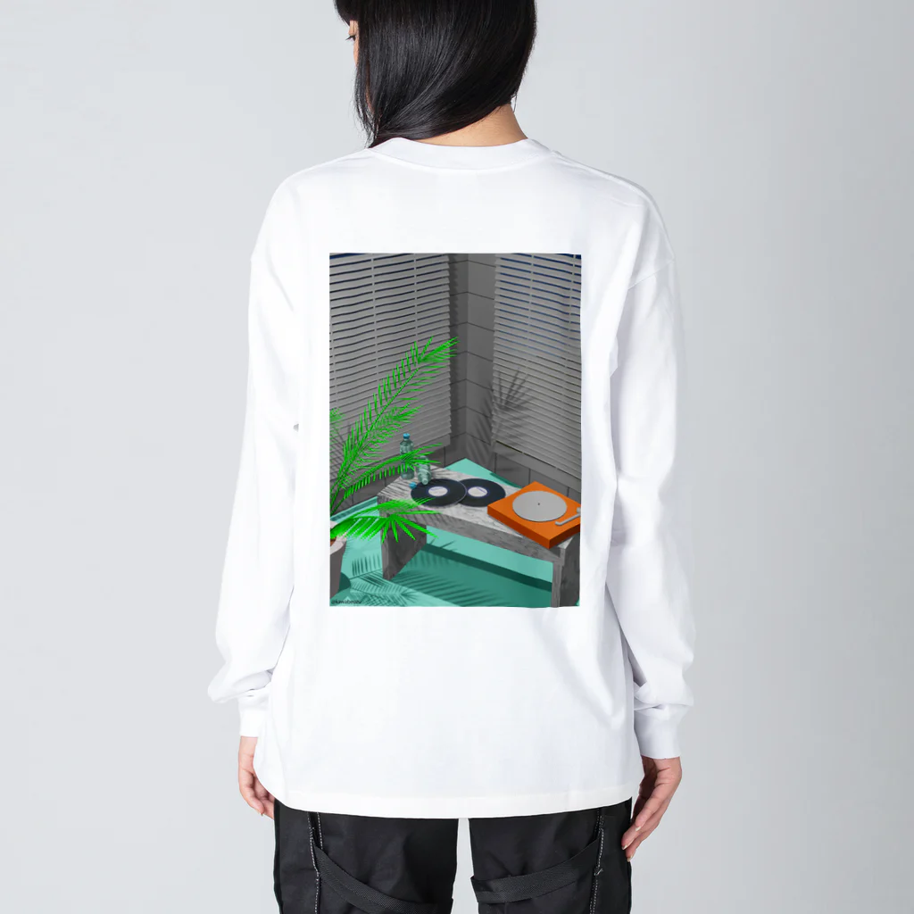 渦のおみせやさんの部屋のタイルな一角 Big Long Sleeve T-Shirt