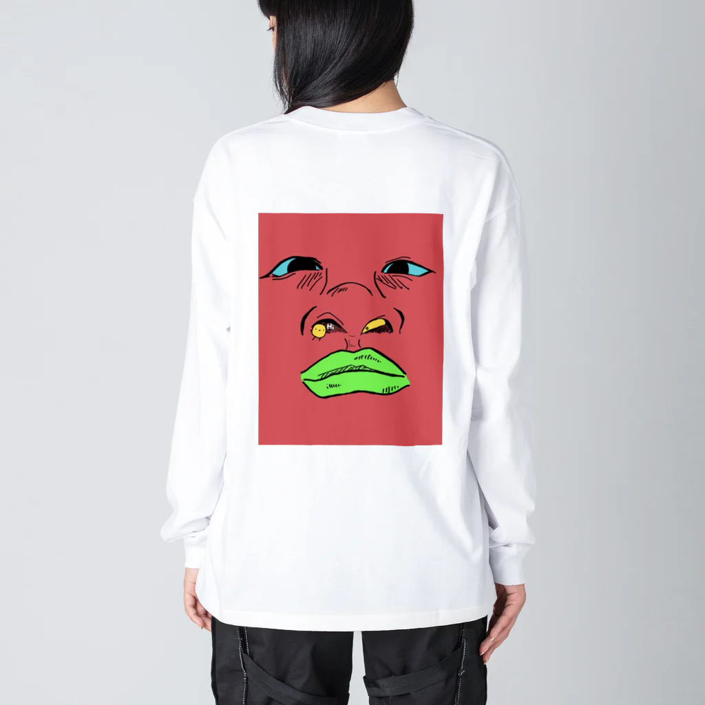 さばんなのさばのはなかみてぃっしゅ Big Long Sleeve T-Shirt