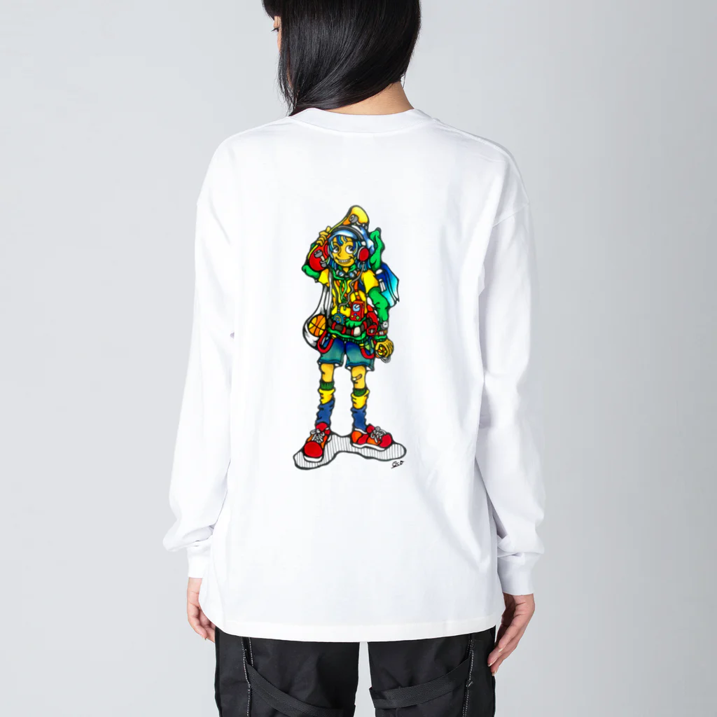 ◆◆◆◆ OCO's SHOP ◆◆◆◆【POP ART】の🌈Play well Play well Big Long Sleeve T-Shirt