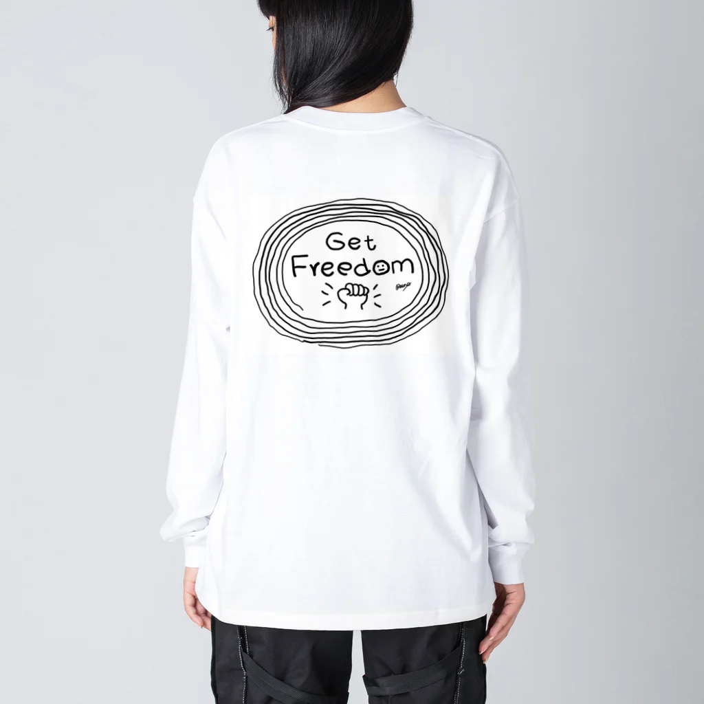 reeno room o(^-^)oの【Get Freedom】自由を手にいれろ#19W ビッグシルエットロングスリーブTシャツ