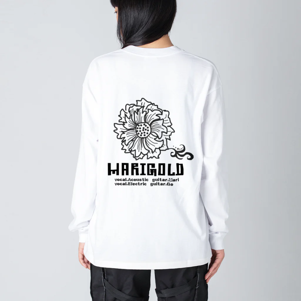 MARIGOLDのMARIGO黒文字 ビッグシルエットロングスリーブTシャツ