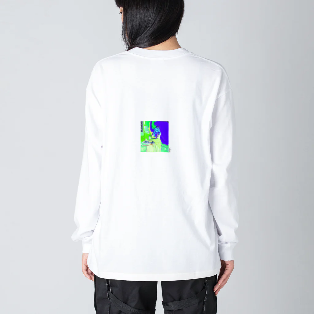 kibiz-shopのHet melkmeisje glitch edition ver1.0.0 ビッグシルエットロングスリーブTシャツ