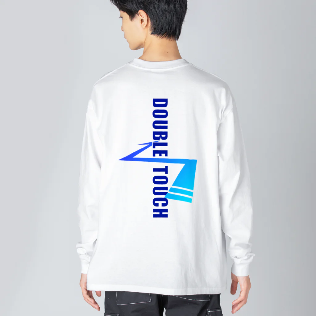 ドリブルTシャツのD-StudioのドリブルTシャツ：ダブルタッチ改 ビッグシルエットロングスリーブTシャツ