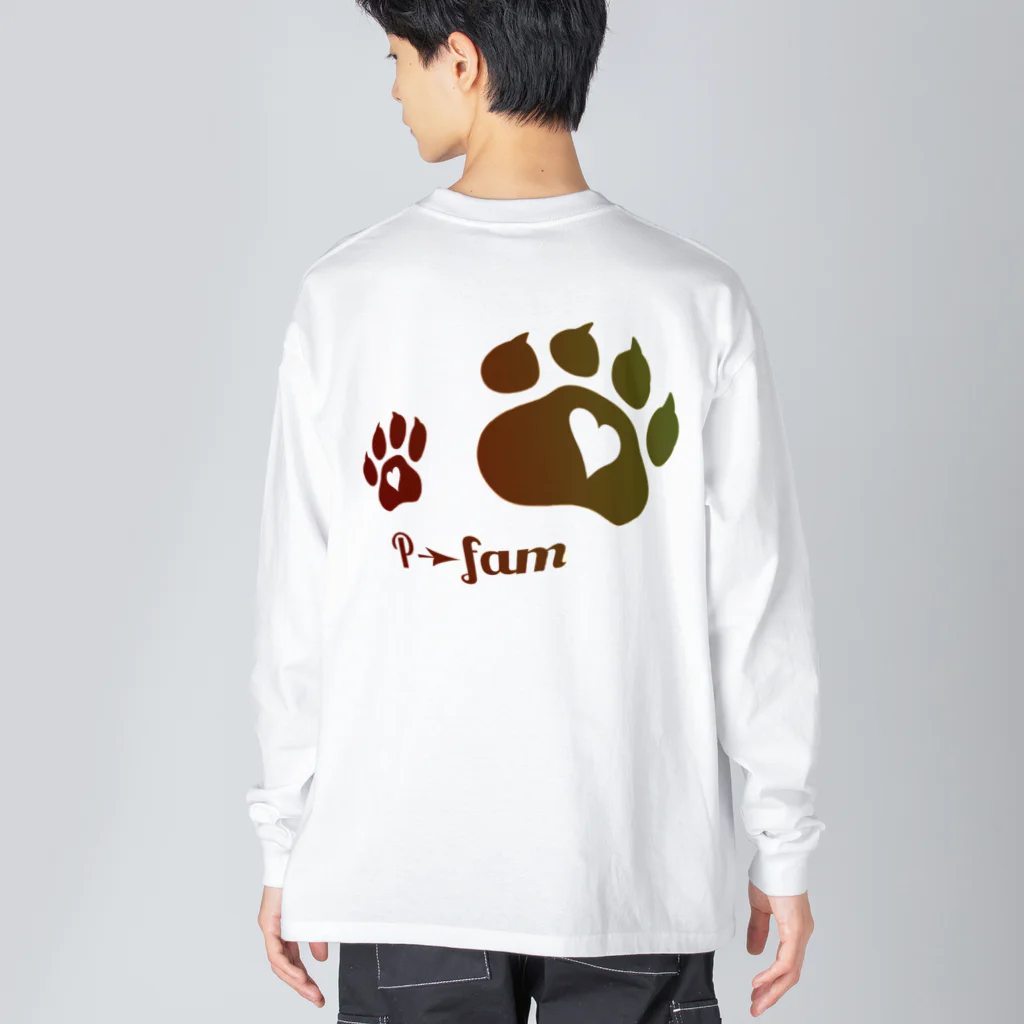 P➛fam.comのP➛KUMAちゃん Big Long Sleeve T-Shirt