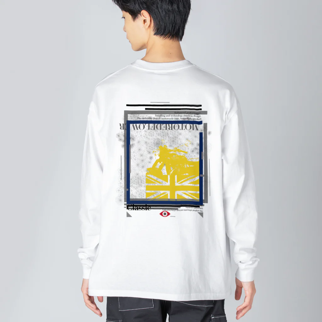 SOKICHISAITOのMORTORED WIRE FLOWER #backprint #yellowrogo  ビッグシルエットロングスリーブTシャツ
