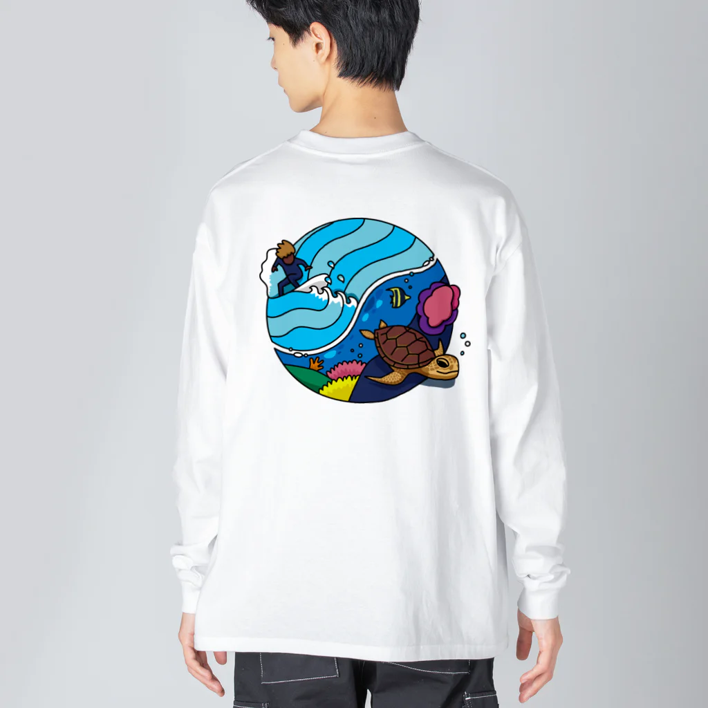 8anna storeのサーフandタートル！ Big Long Sleeve T-Shirt