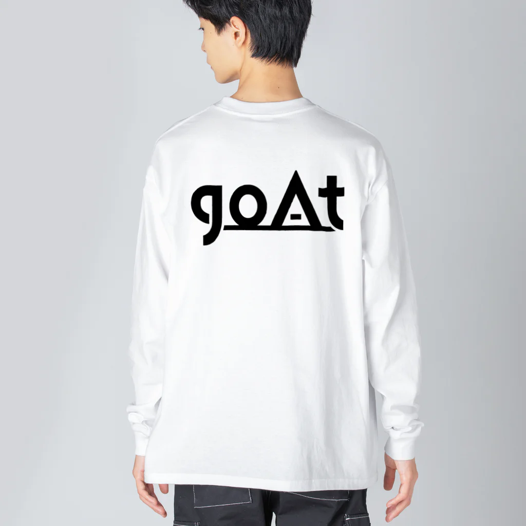 goAtのgoAtオリジナルグッズ：ホワイト ビッグシルエットロングスリーブTシャツ