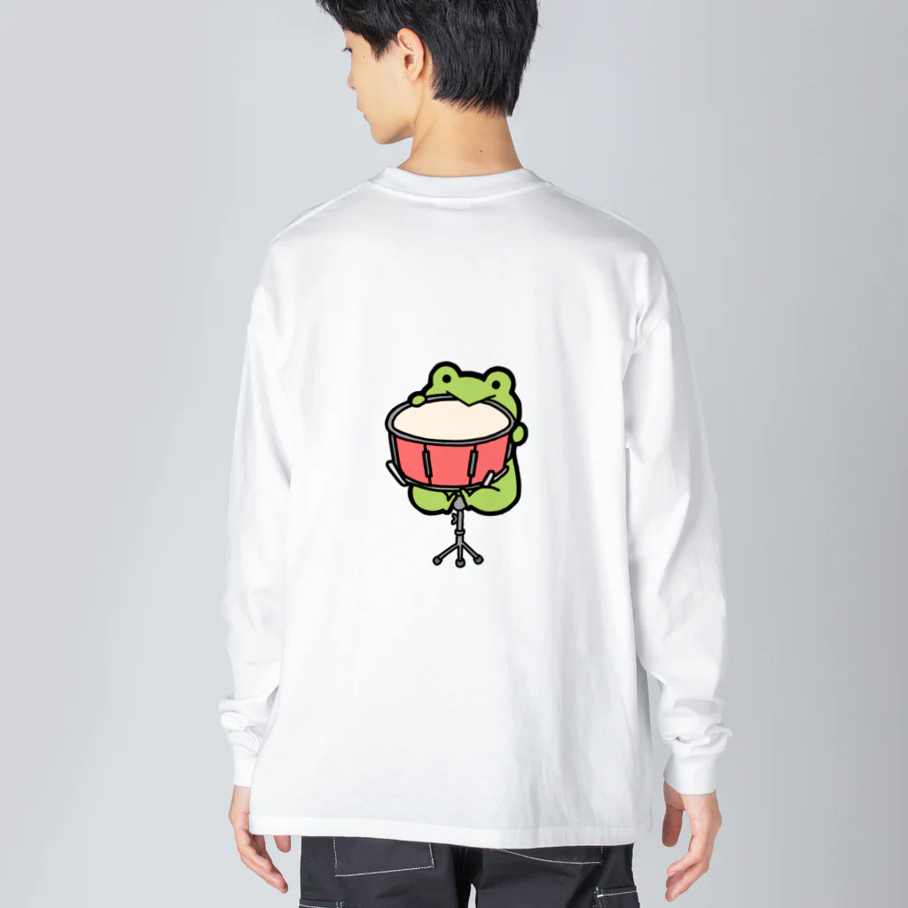 かえるとこももの無機質可愛いかえるくん〜スネア〜 Big Long Sleeve T-Shirt