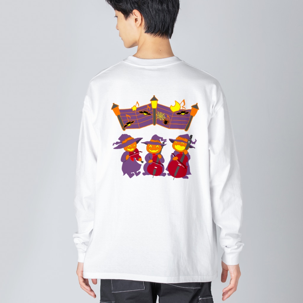GOODS SHOP【そぞろな小窓】 SUZURI店の[バックプリント]【本番まであと何日？】 Big Long Sleeve T-Shirt