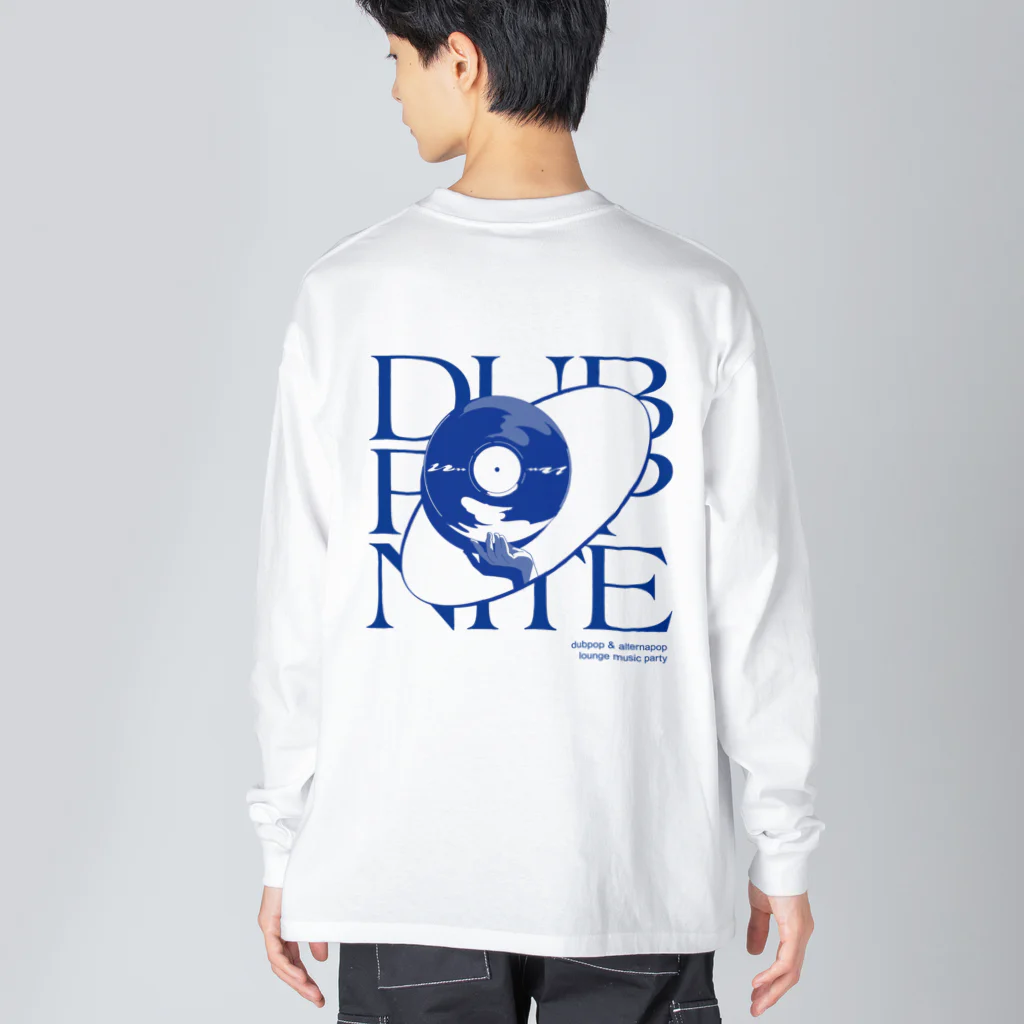 DUBPOPNITEANDMOREのDPN11 / BIG SILHOUETTE L/S TEE (blue nite) ビッグシルエットロングスリーブTシャツ