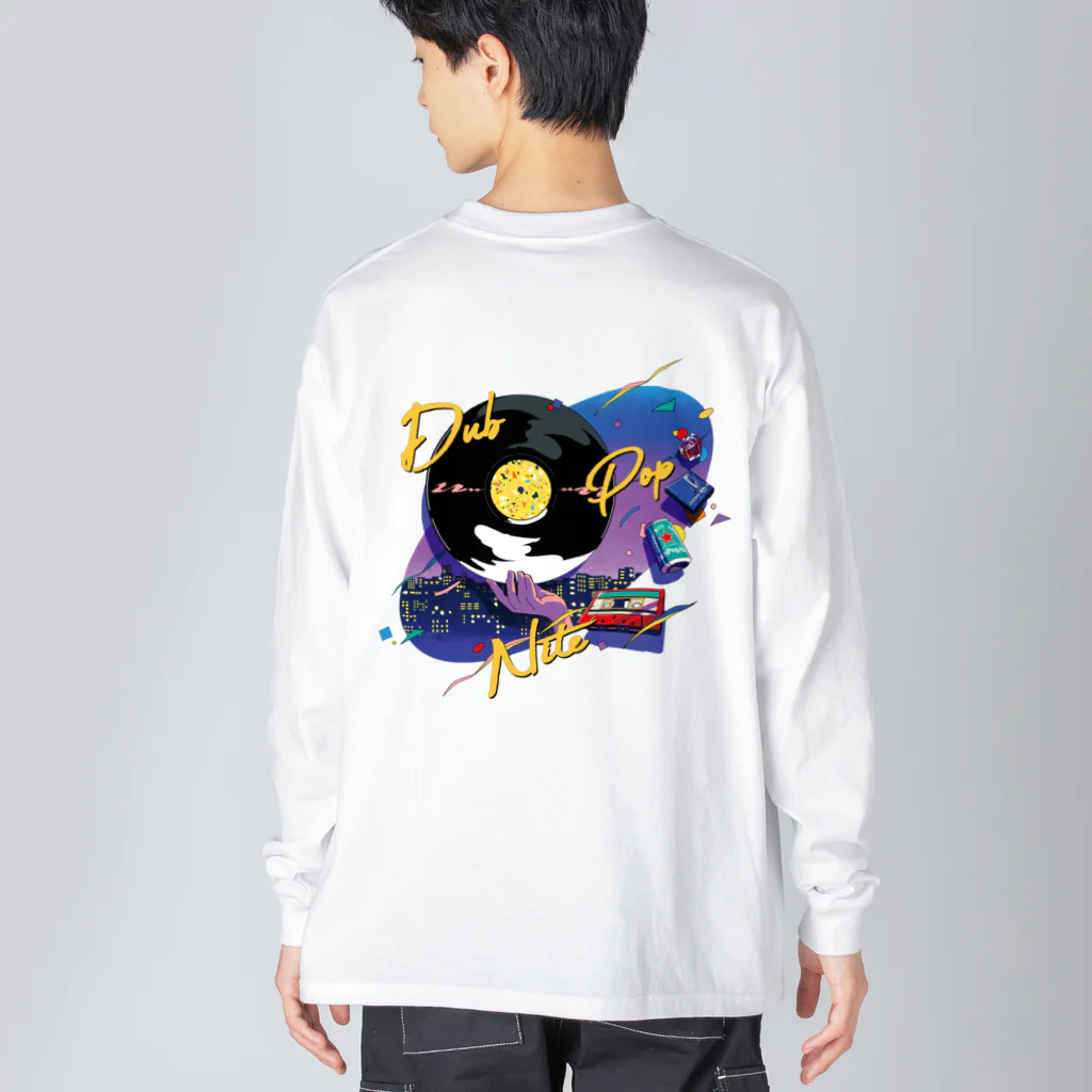 DUBPOPNITEANDMOREのDPN11 / BIG SILHOUETTE L/S TEE (purple nite) ビッグシルエットロングスリーブTシャツ