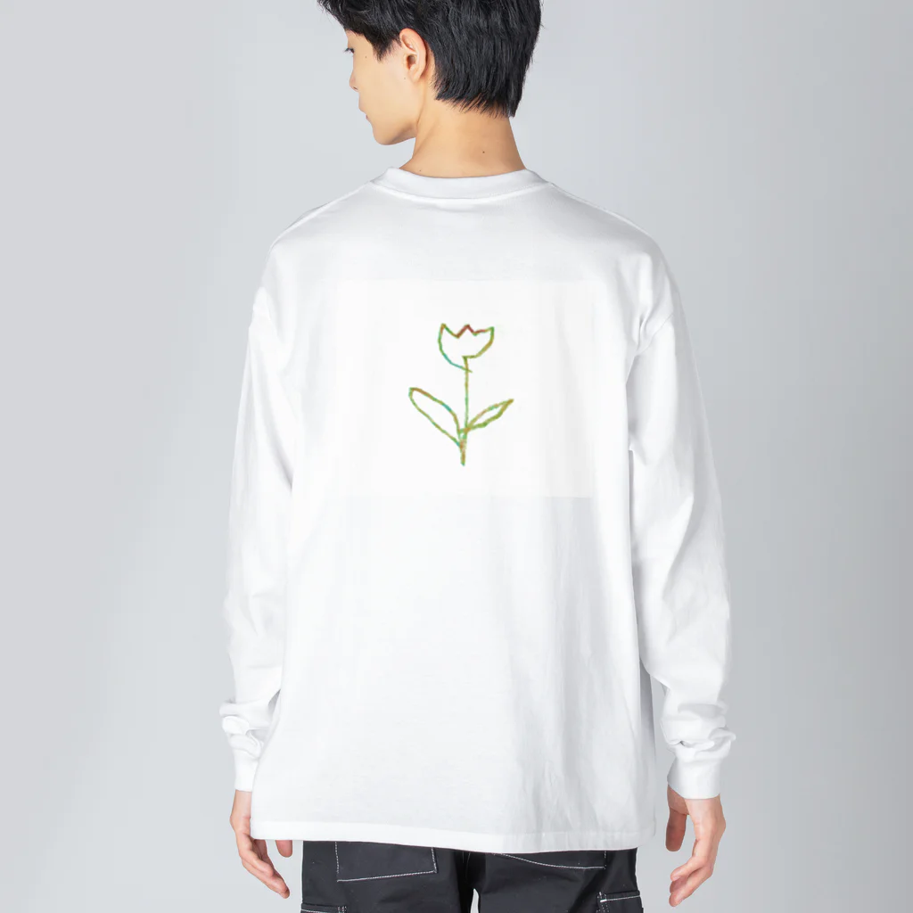 rilybiiの虹色 Tulip ビッグシルエットロングスリーブTシャツ