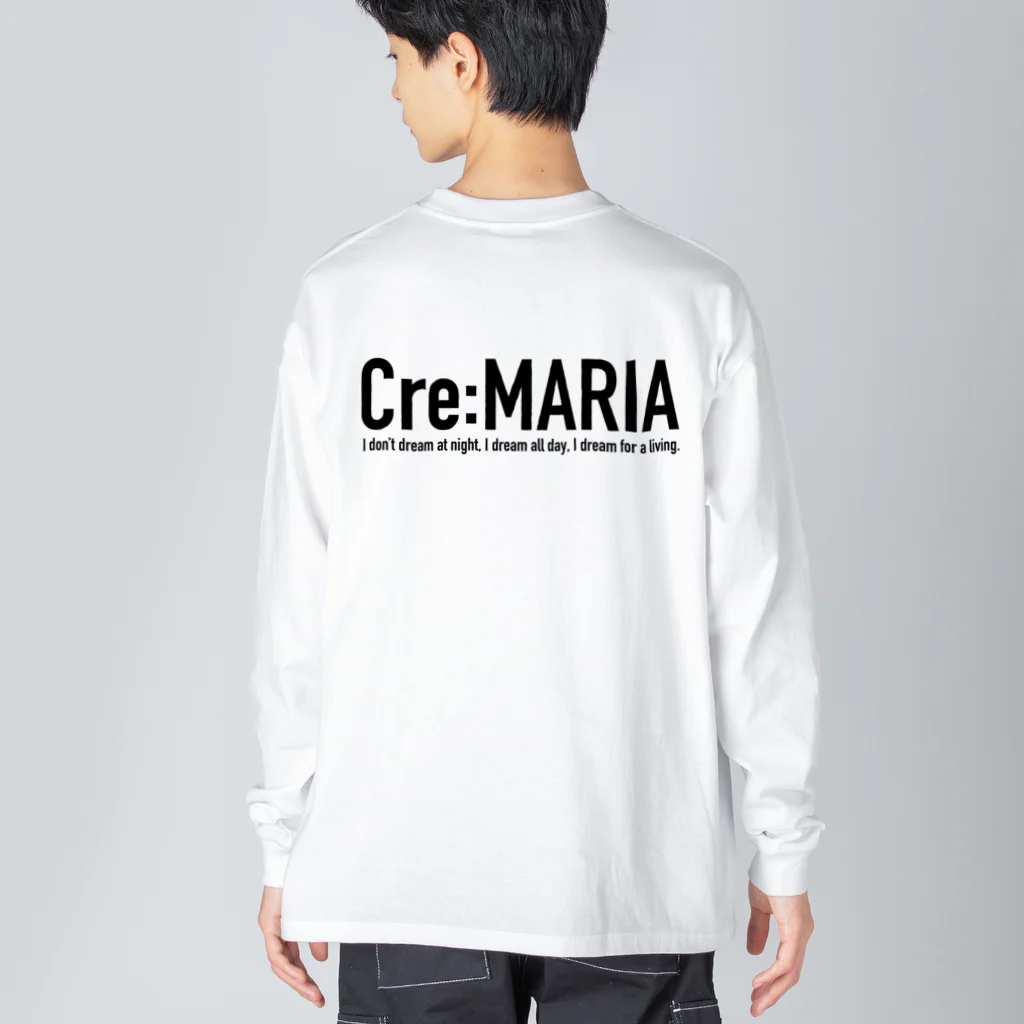 Cre:MARIAのCre:MARIAロゴショット ビッグシルエットロングスリーブTシャツ